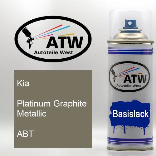 Kia, Platinum Graphite Metallic, ABT: 400ml Sprühdose, von ATW Autoteile West.